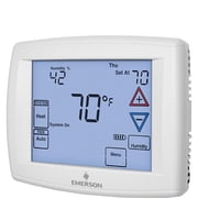 Emerson 90 Series Programmable, 1H/1C, Blue Digital Touchscreen Thermostat