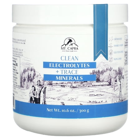 Clean Electrolytes + Trace Minerals  10.6 oz (300 g)  Mt. Capra