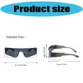 thumbnail image 5 of T-HOTLYST Cool Futuristic Wrap Around Sunglasses for Men and Women Fashionable Cyber Punk Styles Eyeglasses with UV400 Protections, 5 of 15
