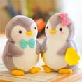 thumbnail image 3 of Injueey Juguete de peluche de pingüino para chico, muñecos de utilería, juguetes, almohada, sofá, cama, decoración, animales de dibujos Decoración del hogar, 3 of 6