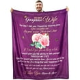 thumbnail image 1 of LHSHID Mother in Law Blanket Mother in Law Gifts from Daughter in Law White Throw Blankets Cozy Soft Floral Mother in Law Plush Blanket Birthday for Mother in Law 50x60in, 1 of 5