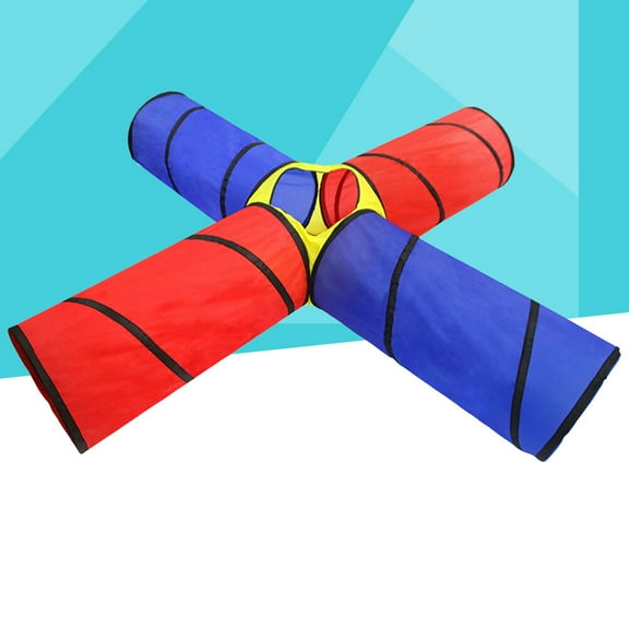 GOOHOCHY 1Set Kids Tents And Tunnels For Playground Use Assorted Color Cloth Exploration Daycare Activity