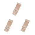 thumbnail image 4 of ZheElen Extension Strap Bra Extenders Breathable Buckle 2 Hooks Accessories Stretchy Adjustable Replacement Gadgets 3 Rows deep flesh 3Set, 4 of 6