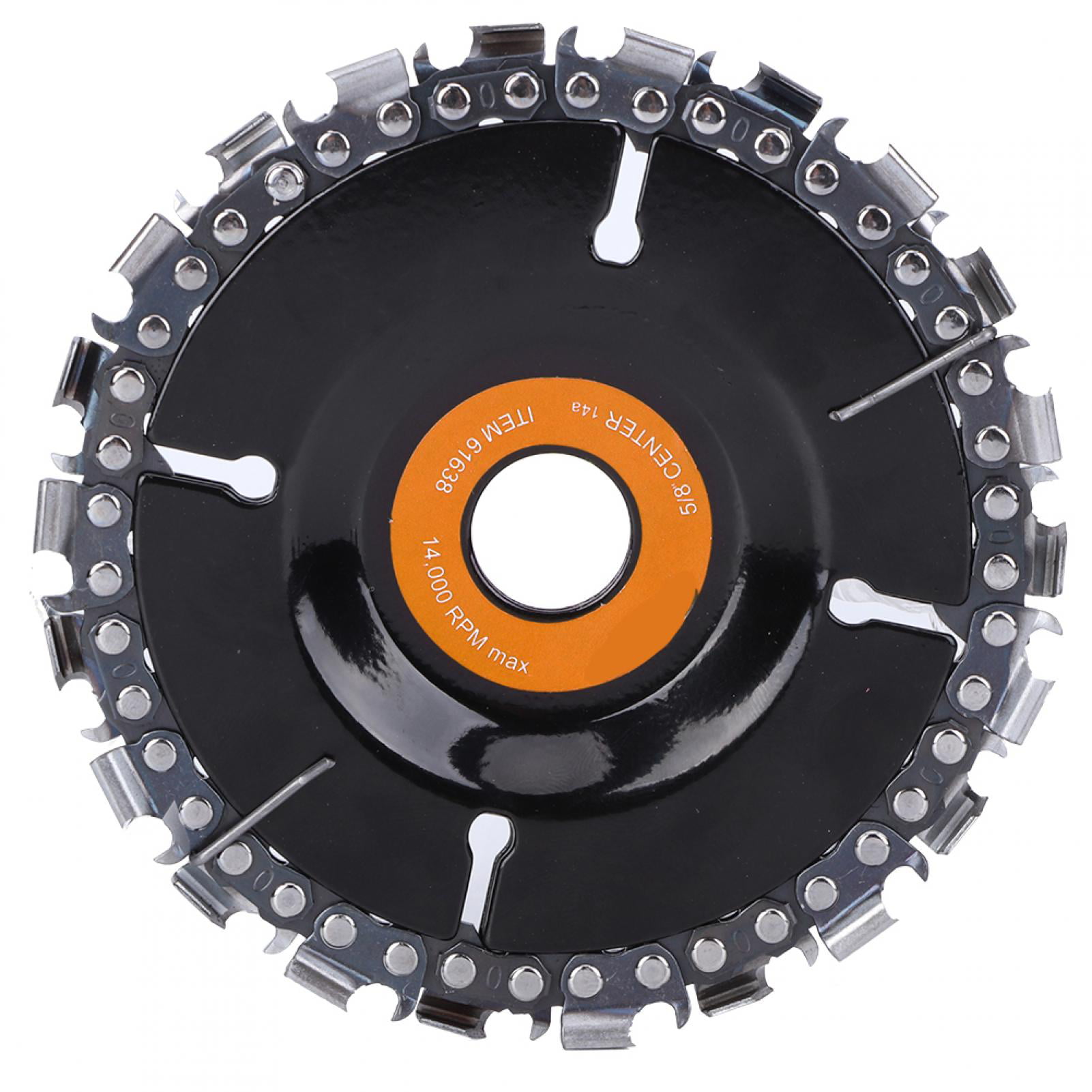 4?Inch Angle Grinder Chain Disc Engraving Durable Woodworking Tool Black Carbide 22?Teeth 10,000~13,000 RPM Purple Card 