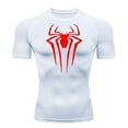 thumbnail image 1 of Men's Spider Short Sleeve T-shirt Breathable Quick Drying Sports Top, 1 of 3