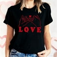 thumbnail image 5 of Horkkom Valentines Shirts for Women Short Sleeve Heart Print Graphic T Shirts Valentine's Day Crewneck Graphic Tees XXXL, Gifts for Women, 5 of 7