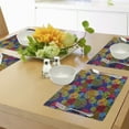 thumbnail image 4 of Ambesonne Funky Place Mats Set of 4, Geometric Sketchy Forms, Standard Size, Multicolor, 4 of 6