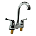 thumbnail image 2 of Llave Mezcladora Para Lavabo 4p Acero Inoxidable Cuello Curvo, 2 of 4