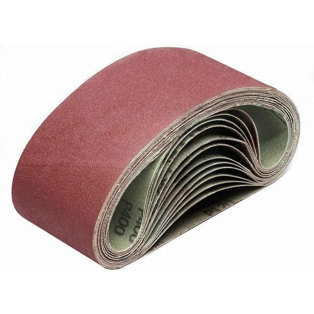 Bandas de lijado, bandas de lijado de alta resistencia, resistentes a la abrasión, lavables y antiestáticas para madera, aluminio, metales no ferrosos, plástico, fibra de vidrio, 10 piezas