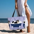 thumbnail image 4 of KLL Bernese Mountain Dog Sitting Bath Tub Print Large Beach Tote Bag Women Waterproof Sandproof Zipper Beach Tote Bag for Pool Gym Grocery Travel with Wet Pocket, 4 of 7