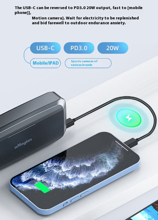 Fast Charging Power Bank for Insta360 X4 - Bigcan 7710mAh Portable PD3.0 USB-C Battery Pack, 20W Output for Sports Camera Mobile Phone iPad, Dual X4 Slot Backup Charger with Indicator