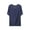 #278-Blue, variant on Womens Short Sleeve Shirts Plus Size V Neck Solid Color Soft Modal Blend Casual Tops