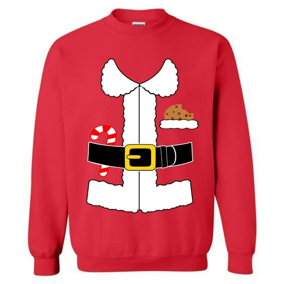 Christmas Santa Claus Suit Costume Crewneck Sweatshirt