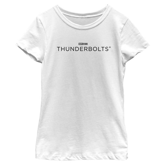 Girls Marvel: Thunderbolts Black Classic Logo T Shirt