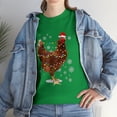 thumbnail image 3 of Chicken Christmas Santa Hat Lights Merry Xmas Tshirt, 3 of 3