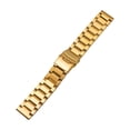 thumbnail image 2 of Correa de reloj de tres cuentas de acero inoxidable Cinturón de acero sólido Hebilla plegable Correa de reloj de acero inoxidable para hombres y mujeres Cadena de reloj 4 colores opcionales, 2 of 4
