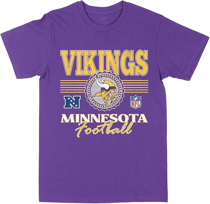 NFL Minnesota Vikings Viking Crest Purple 2X-Large T-Shirt
