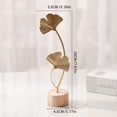 thumbnail image 2 of Sinkoo 3pcs Gold Leaf Home Decor Set, Table Top Decor, Metal Leaves Statues, Modern Artistic Sculptures for Living Room, Office & Home Decor (Monstera Deliciosa, Feather, Ginkgo), 2 of 4