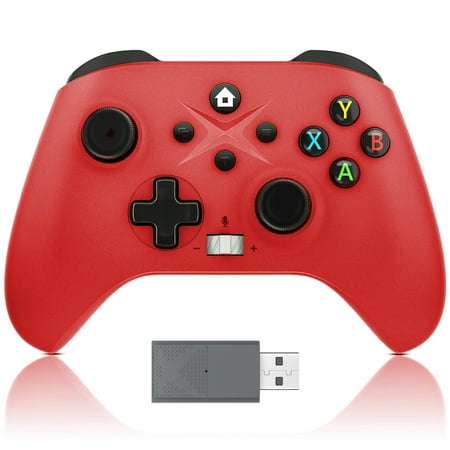 Bonadget Xbox One Controller Wireless, Compatible with Xbox Series S/X, Xbox One X/S, Xbox Elite Series,Windows 10/11 with Share Button/Built-In Volume Controls/Matte Texture - Chili Red