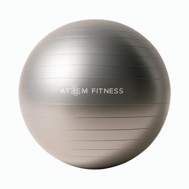 Pelota de Yoga Atom 55 cm con Bomba | Pilates y Fitness gris