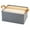 Gray, variant on Baby Hamper for Nursery Hollow Out Desktop Storage Basket Dispenser Container Portable Shower Caddy Basket Bathing: Plastic Storage Basket With Handle Portable Box Organizer