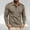 Khaki, variant on Zylanna Men's Long Sleeve Polo Shirts, Slim Fit Solid Spring Fall Turndown Collar Casual Pullover Tops for Man Navy