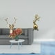 thumbnail image 2 of Estatua de reno, caballo, alce, escultura, adorno de mesa, figura de ciervo, resina decorativa, arte moderno, artesanía, coleccionable, centro de mesa, 2 of 8