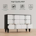 thumbnail image 6 of Hetoy Title: 6 Drawers Dresser for Bedroom | Large Storage Capacity Dresser for Dressing Room, Bathroom, Living Room, and Home Office | Wall Mount Option, White, 6 of 8