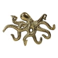 thumbnail image 4 of Brass Metal Nautical Marine Deep Sea Octopus Decorative Wall Plaque Figurine, 4 of 10