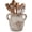 Taupe, variant on Rustic Utensil Holder for Kitchen Counter - Large Ceramic Farmhouse Cooking Utensil Crock & Organizer for Spatula, Spoon - Vintage Kitchen Decor