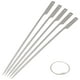 thumbnail image 4 of Lixada 5pcs Brochetas planas de barbacoa de titanio de 10 pulgadas Patio trasero al aire libre Picnic BBQ Grilling Brochetas de brochetas Barras de barbacoa con anillo de alambre Lixada Brochetas de barbacoa, 4 of 7