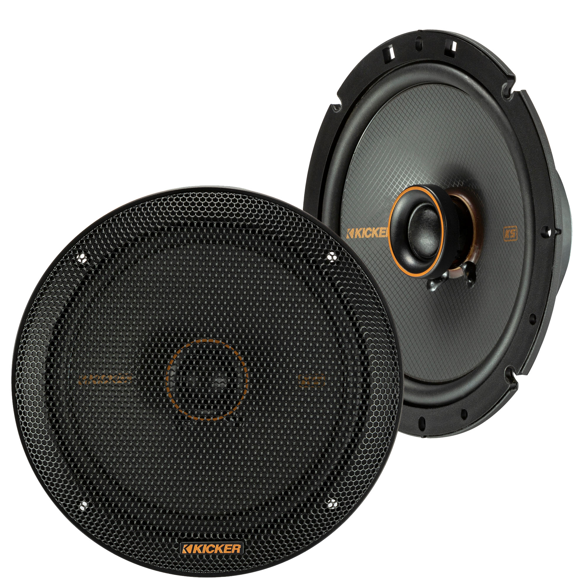 Kicker 47KSC6704 KS Series 6.75" Coaxial Speakers With .75" Tweeters