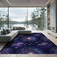 thumbnail image 2 of ODIKA 8'x10' Washable Area Rug Durable, Non-Slip Cosmic Themed Field Featuring Planets Galaxy Motifs Starry for Living Room, Under Sectional, Family, 2 of 7
