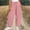 *Pink, variant on ClodeEU Women's High Waisted Baggy Cropped Pants,Casual Drawstring Elastic Waist Linen Trousers with Pockets Black,Women's Plus L