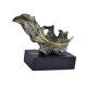 thumbnail image 4 of Estatua de plumas de resina, figura decorativa de colección, figura única y versátil. Bronce 19x7x138cm, 4 of 9