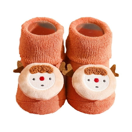 

Fashion Socks For Children Autumn And Winter Thickened Baby Socks Antiskid Baby Floor Socks Children Christmas Socks Cartoon