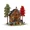 C-Multicolor, variant on chanbrick Forest Cabin House Building Set Compatible with Lego House Architecture Model Gift for Adults 1643 Pcs