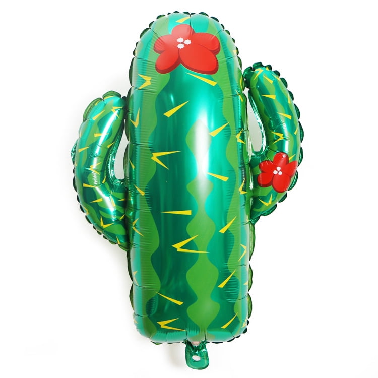 Cactus Foil Helium Balloon Mexican Western Cowboy Birthday Party Decoration Baln 