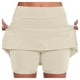 thumbnail image 1 of Falda de tenis para mujer con pantalón corto interior - Falda pantalón deportiva de cintura alta para yoga/correr - Tejido de secado rápido, cintura elástica, tallas S-XXXXXL, 1 of 6