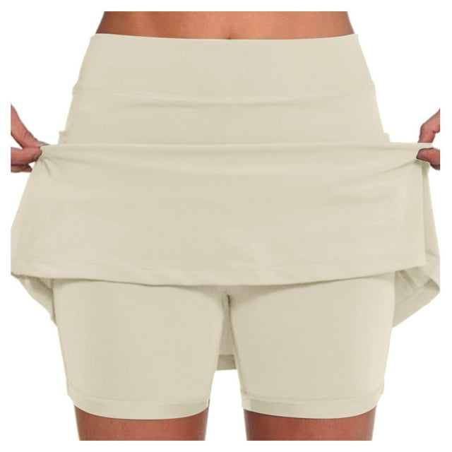 Jupe de Tennis Décontractée Unie pour Femmes avec Poche - Jupe de Sport Yoga Active pour Confort et Performance