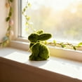 thumbnail image 6 of Moss Bunny, Easter Flocked Bunny Picks, Green Rabbit, Moss Bunny Decoration for Home Office Table Decor, Easter Party Supplies Gifts for Kids, 6 of 7
