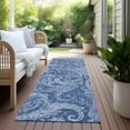 thumbnail image 6 of Addison Rugs Chantille Indoor/Outdoor Transitional Paisley Navy Washable Runner Rug, 2'3" x 7'6", 6 of 6