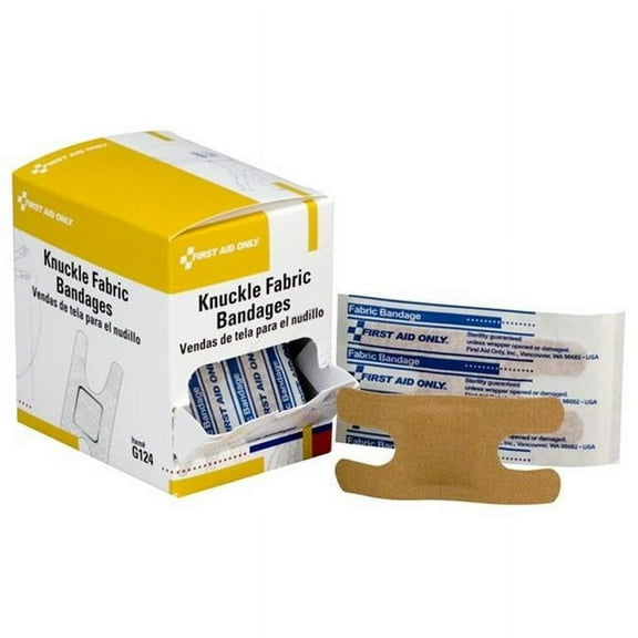 G124 Knuckle Fabric Bandage - 4 Piece