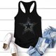 thumbnail image 4 of Top de chaleco con estampado de lentejuelas coloridas y cuello redondo de Color sólido informal a la moda para mujer Fridja  qr410, 4 of 4