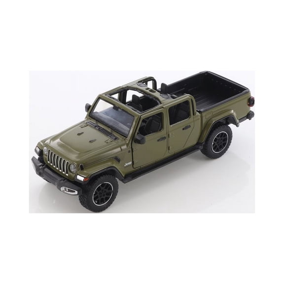 2021 Jeep Gladiator Overland (Open Top), Green - Motor Max 79365/2D - 1/27 scale Diecast Model Toy Car (Brand new, but NO BOX)