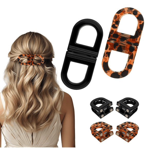 Magnetic Hair Clips – Strong Hold No-Slip Magnetic Hair Styling Clips, Seamless 2-in-1 Design for Easy Everyday Hairstyles, Gentle on All Hair Types Strong Hold (F)