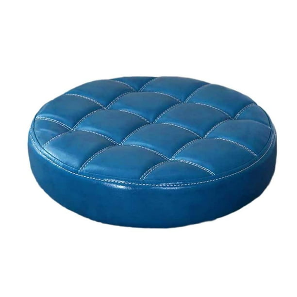 Taburete de bar de repuesto con asiento de cuero sintético, piezas de repuesto, cómodo y de fácil instalación. azul