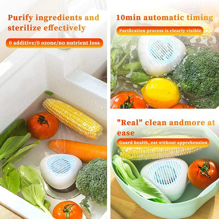 Fruit And Vegetable Washing Machine, Fruit Cleaner Device For Deeply Cleans  Fresh Produce, Ipx7 Waterproof Wireless Fruit And Vegetable Purifier, Oh-i