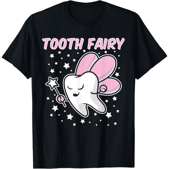Women's Cute Tooth Fairy Halloween Costume Dental Assistant Dentist T-Shirt