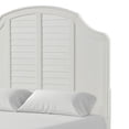 thumbnail image 6 of Kyna Queen Bed-Louvered Style and Scalloped Edges-Antique White Wood, 6 of 6